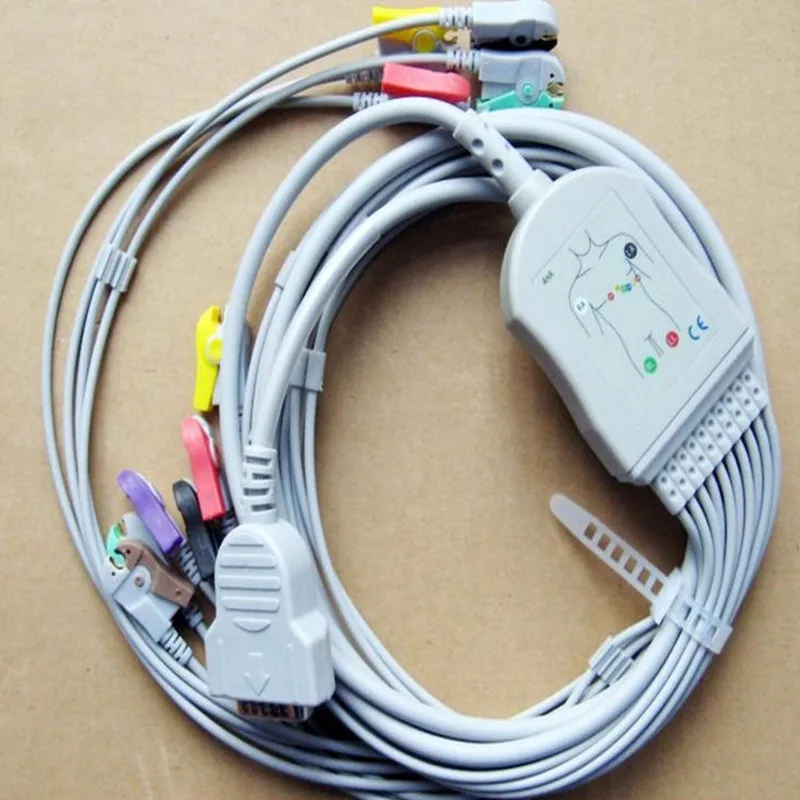 Кабель ECG совместимый с GE MarquetteMAC500 MAC1100 MAC1200 10 выводами ЭКГ | Обустройство дома