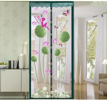 

Upgrade Encryption 15 Colors Magnet Mosquito Net Curtains Tulle Door Screen Magnetic Moustiquaire Porte Dandelion/Owl Design