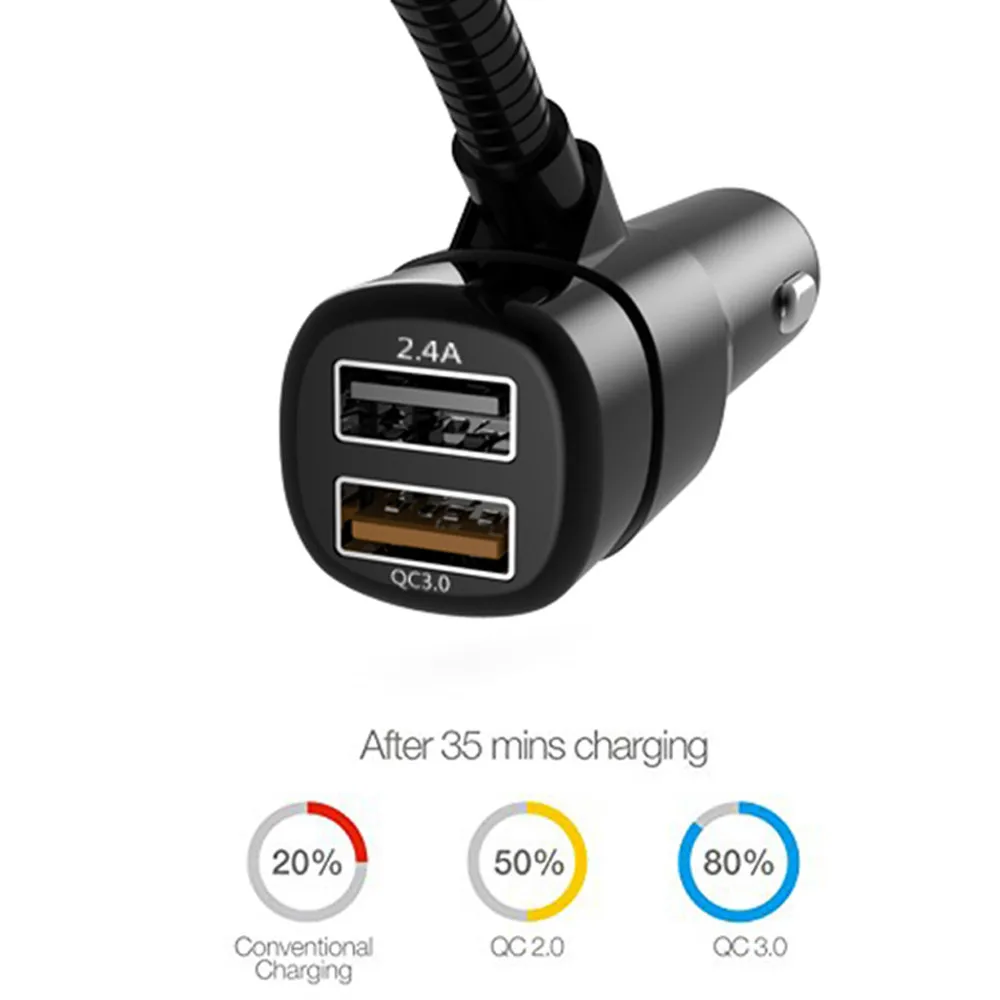 Wireless Car Bluetooth FM Transmitter Radio Adapter QC3.0 USB Quick Charger Mp3 Player 2019 Hands-free