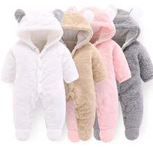 New born baby clothes Coral Fleece Warm Baby Boy Winter Romper Bear Overall baby unisex onesie Toddler girls rompers jumpsuit New born baby clothes Coral Fleece Warm Baby Boy Winter Romper Bear Overall baby unisex onesie Toddler girls rompers jumpsuit