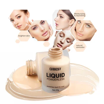 

Dropper Liquid Full Cover Concealer Foundation Hide Acne Freckles Scars Contour Face Base Long Lasting Moisturizer Face Makeup