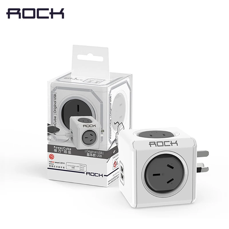 ROCK телефон зарядное устройство четыре разъем питания двойной USB порт для iPhone/Samsun