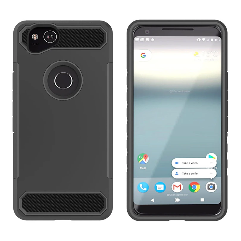 Чехол-накладка для мобильного телефона чехол для Google Pixel 2 Bling Жесткий, мягкий, резиновый ударопрочный бронированный чехол задняя гибридная крышка хорошего качества A20