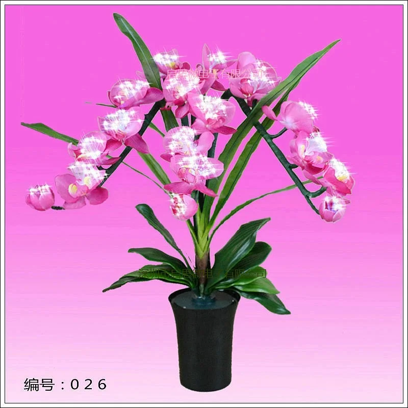 Mode orchidee kunstbloemen Led lamp Kunstmatige Vlinder Orchidee ... Mode orchidee kunstbloemen Led lamp Kunstmatige Vlinder Orchidee ...