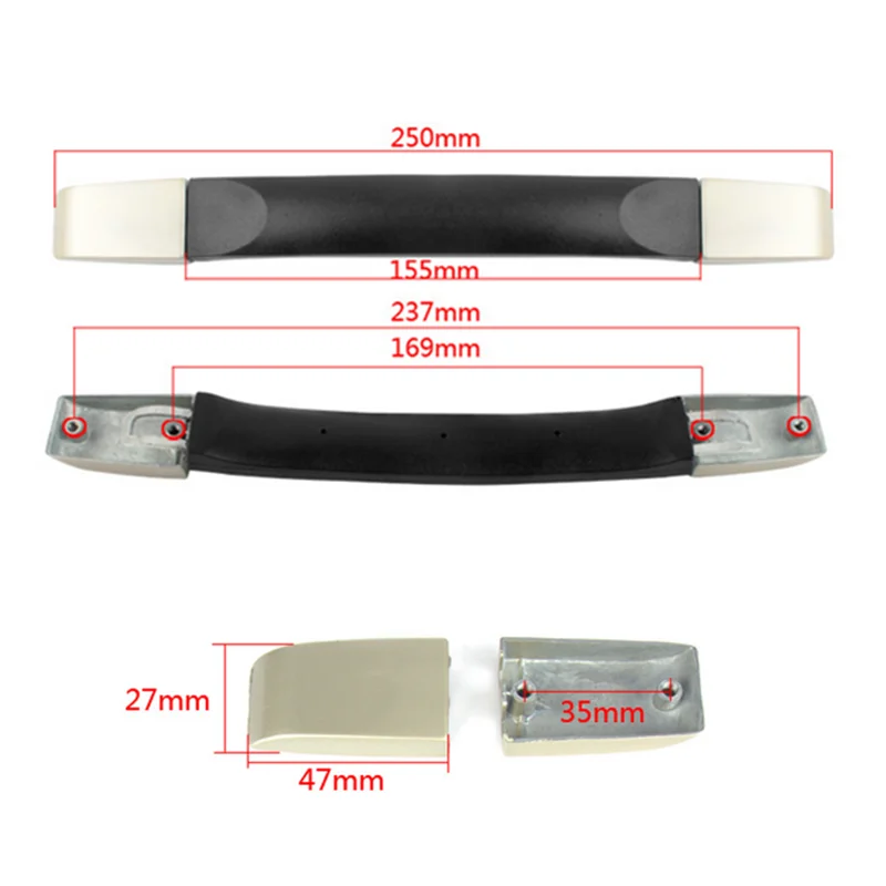 Prcatical Replacement Suitcase Handle Grip Spare Strap With Screws Mayitr Luggage Case Repair Tools Accessory
