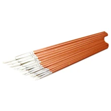 Perfect-12pcs тонкой деревянной краской масляной краски ing кисти для художников, шарик светильник красный