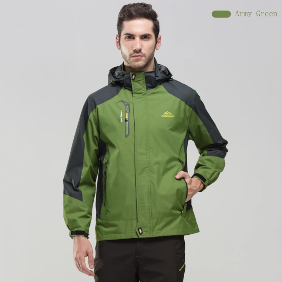 Новая мужская куртка Весенняя ветрозащитная водонепроницаемая куртка флисовая походная куртка наружные спортивные горные куртки 12320A