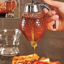 Дозатор меда банка контейнер чашка портативный акриловый медовый выдавливающий горшок для хранения сок пчела капельная бутылка кухонный инструмент