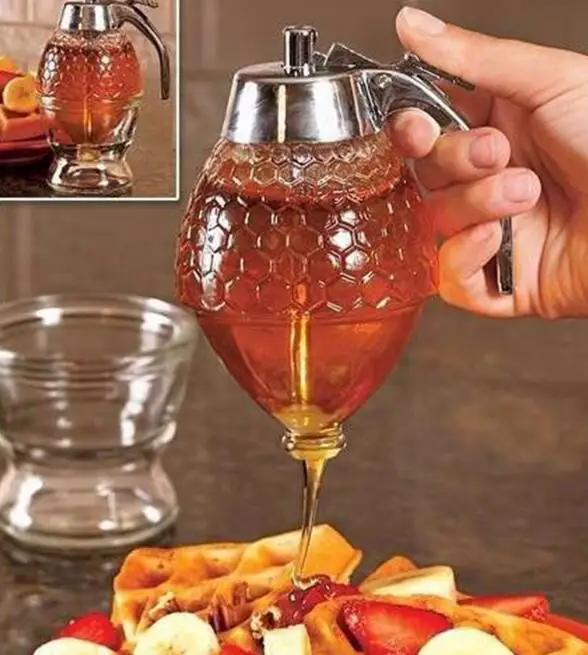 Дозатор меда контейнер чашка портативный акриловый горшок для хранения сок