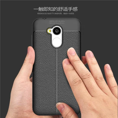 

For Huawei Honor 6A Case Luxury Leather texture Soft Silicone Protective back cover cases for huawei honor6a 6a full cover shell