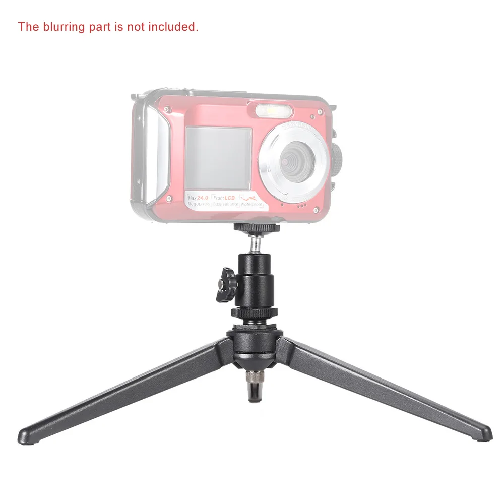 Portable Table Tripod Aluminum Alloy Mini Tripod w/ Ball Head for