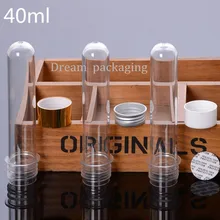 100 шт 40 мл утолщение типа цилиндрической трубки бутылки, пробирки с алюминиевой крышкой упаковки бутылки, чувствительное к давлению уплотнение