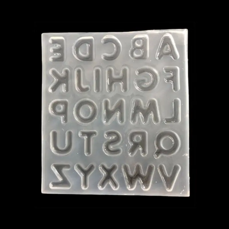 26 Английский алфавит полимерный литой формы силиконовая форма DIY Подвесные серьги, брелок Аксессуары Инструмент для изготовления ювелирных изделий
