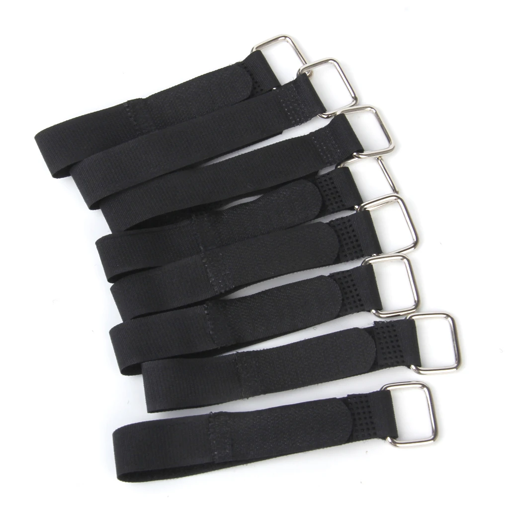 Nylon Straps Cable Tie Wire Rope Hook and Loop Organiser 10pcs Black