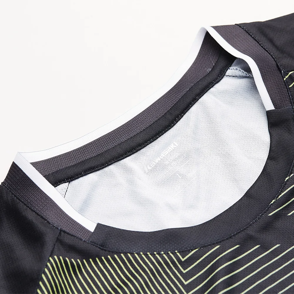 KAWASAKI Теннисный Бадминтон футболка для фитнеса компрессионная одежда с коротким рукавом V шеи Спортивная футболка для женщин ST-S2122