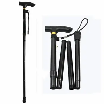 

Mountain Climbing Cane Four-Section Telescopic Folding Cane Trekking Pole