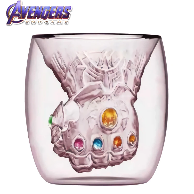

Avengers Endgame Infinity Gauntlet Thanos cosplay prop Glass Cup Beer Juice Cocktail Marvel superhero party