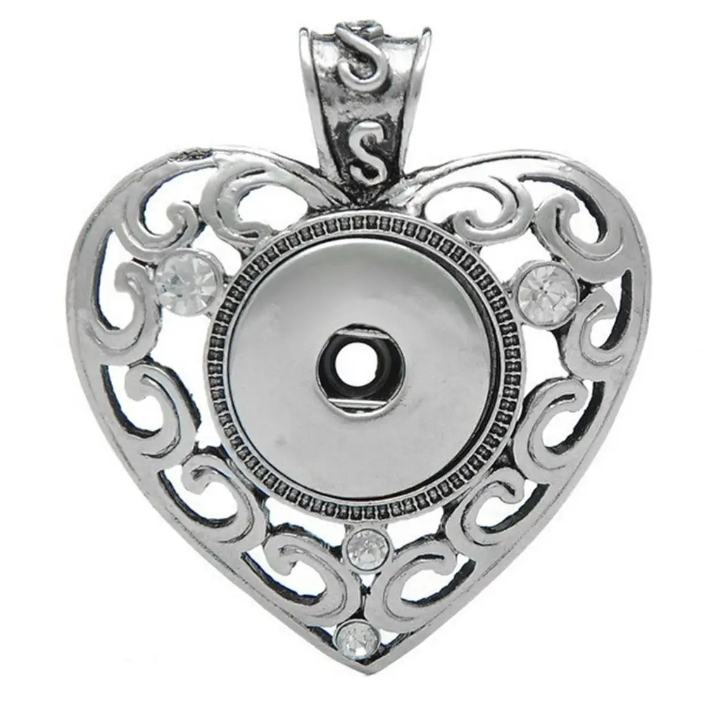 

JaynaLee Heart Love Snaps Pendant without Chain fit 18mm or 20mm Ginger Snaps for women Men gift GJP8079