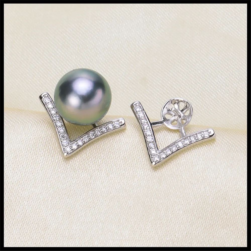 

Unique Design Hot Pearl Earrings Mountings, Drop Earrings Findings Settings Jewelry Parts Fittings Drop Earrings Accessories