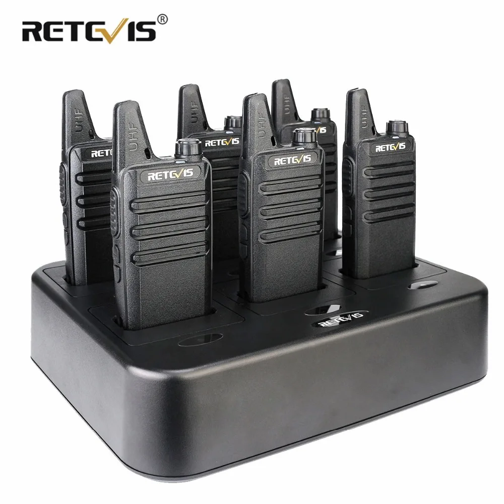 6pcs Retevis RT622/RT22 Two Way Radio Mini Walkie Talkie + Six Way