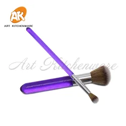 2pcs/set Prefessional Big Beauty Cosmetic Makeup Brush, Fondant Cake Tool Make Up Tool Brushes