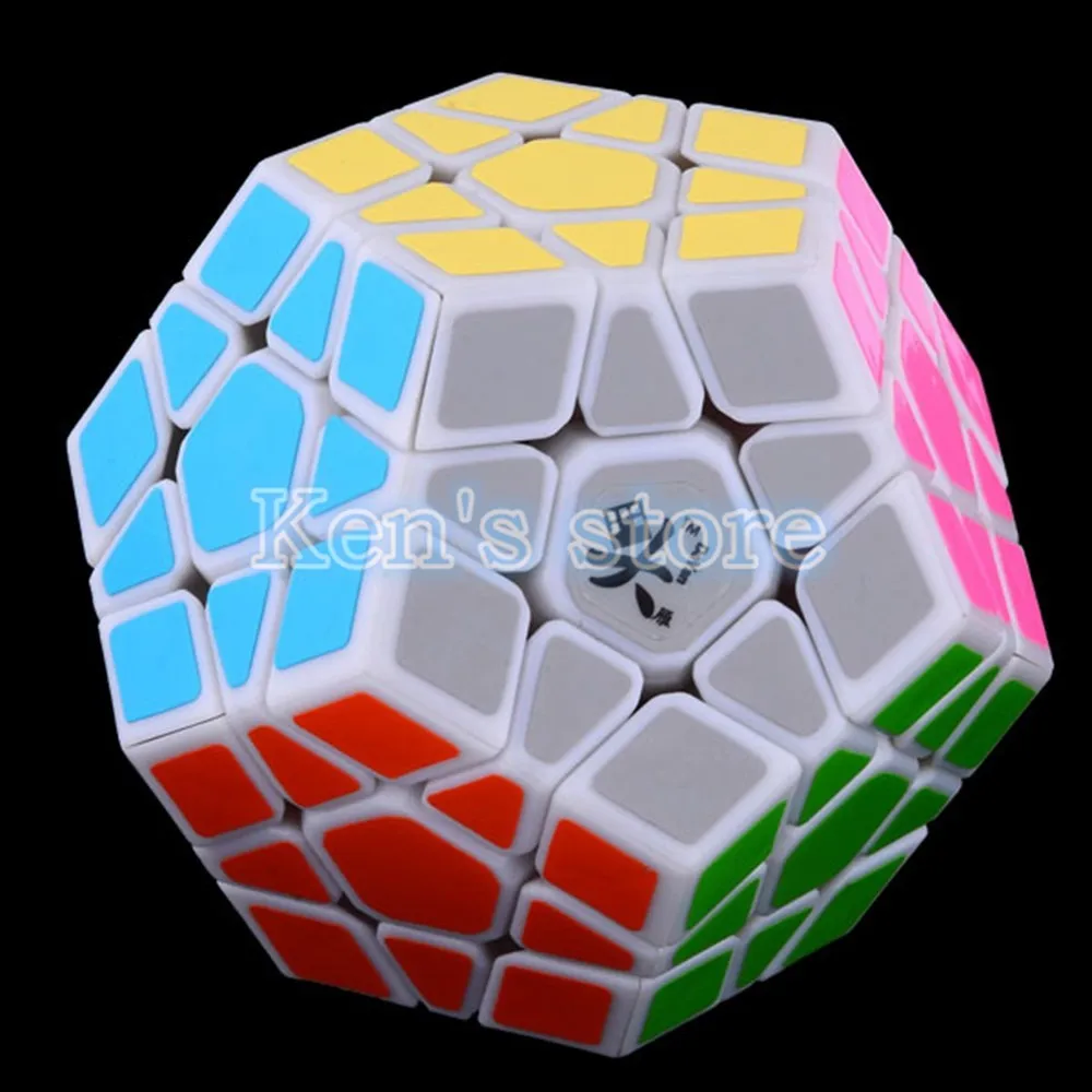 Фирменная Новинка Даян Megaminx 1 12 оси 3 ранга Додекаэдр Stickerless Скорость Головоломка Куб Игрушечные лошадки для малыша детский Бесплатная