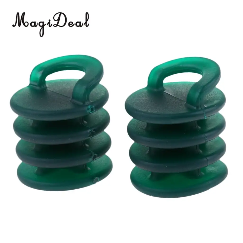 MagiDeal Strong Durable 2Pcs Nylon Kayak Boat Canoe Scupper Stoppers Drain Holes Plugs Underwater Sports Small/Large Red/Green