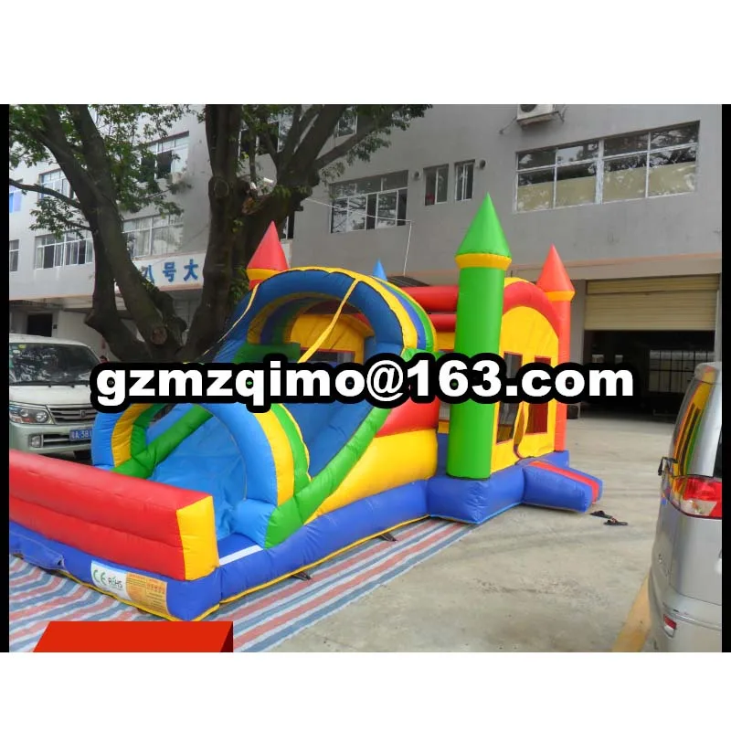 MZQM 8X4 M Inflatable Bouncer Castle With Slide Colourful Inflatable
