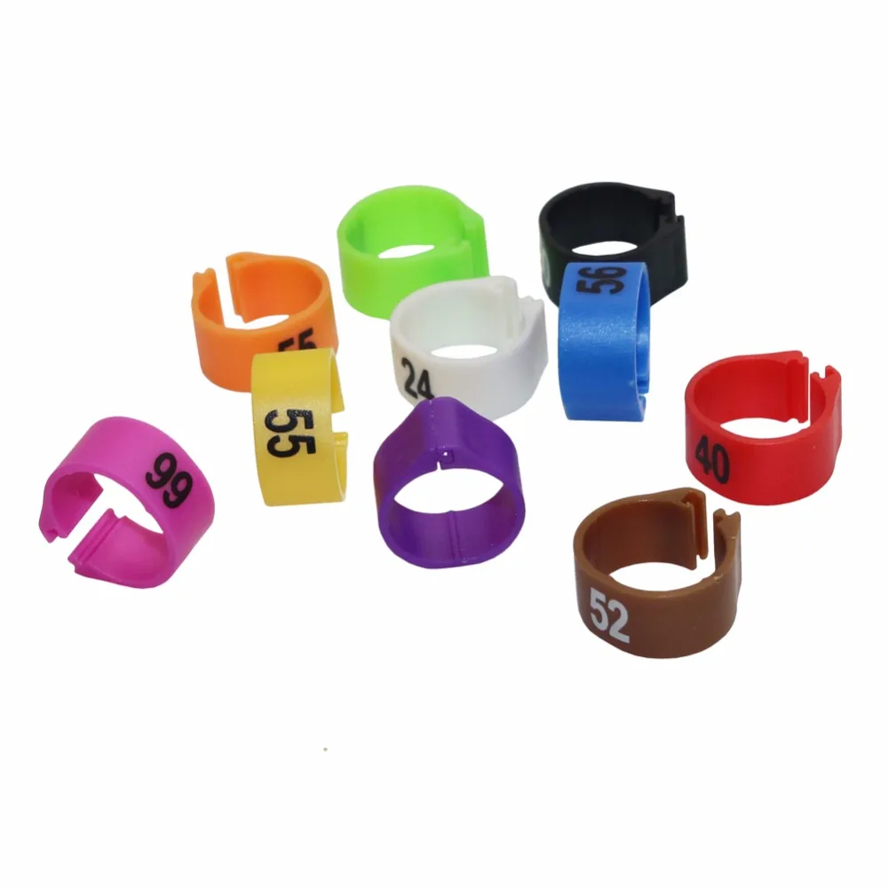 Title 6, NO.1-100 Digital mark ring 10 Colors 12mm/14mm ...