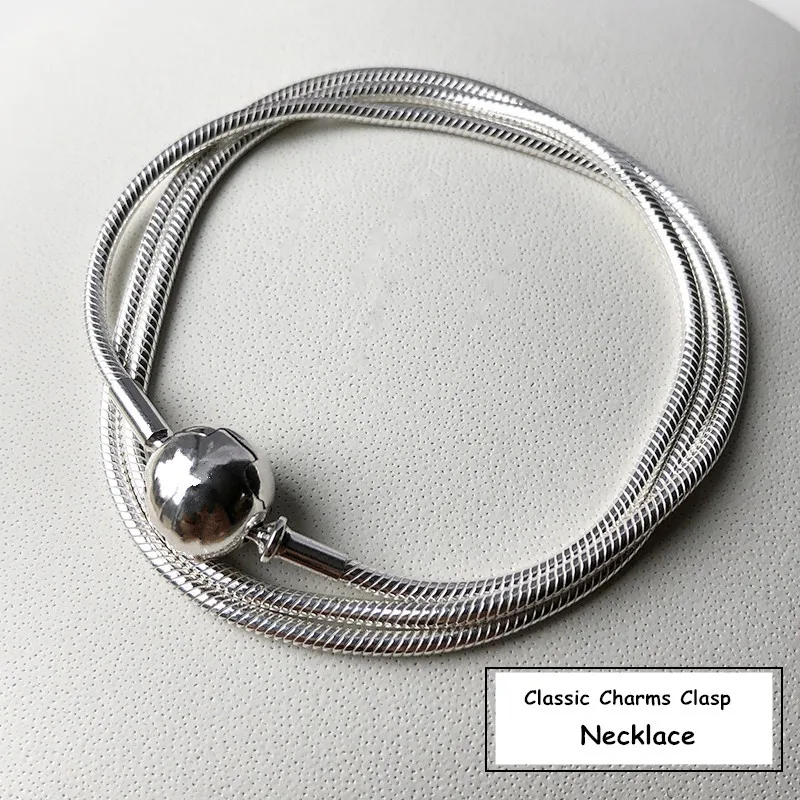 

NEW! Perfect Charm Engraved S925 Silver necklaces charms chains for men/women jewelry Collar,collana,Colar