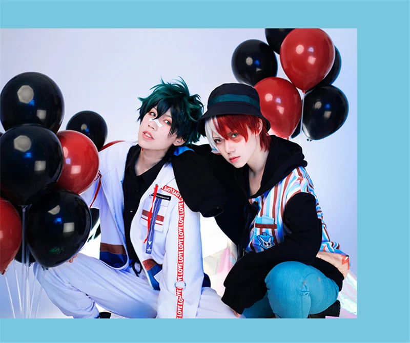 My Hero Academy Todoroki Shoto izku Midoriya deku, костюм для косплея, спортивная одежда для мужчин, повседневные Костюмы, Толстовка на Хэллоуин+ штаны+ шапка