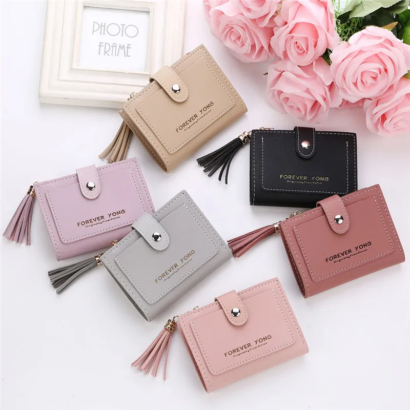 

Women Simple Retro Letters Short Wallet Coin Purse Card Holders Handbag clutch portfel cuzdan billetera carteira 40ag30