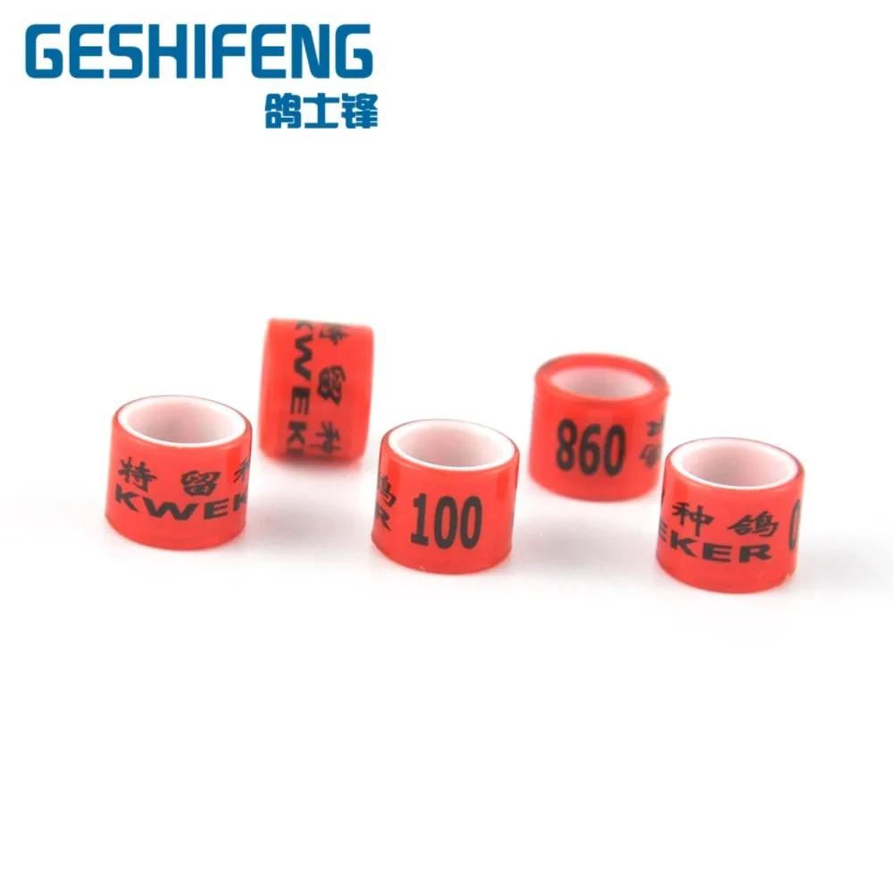 

2019 Custom Pet Tags with Collar Plastic Bird Rings Identification Foot Pigeon Ring