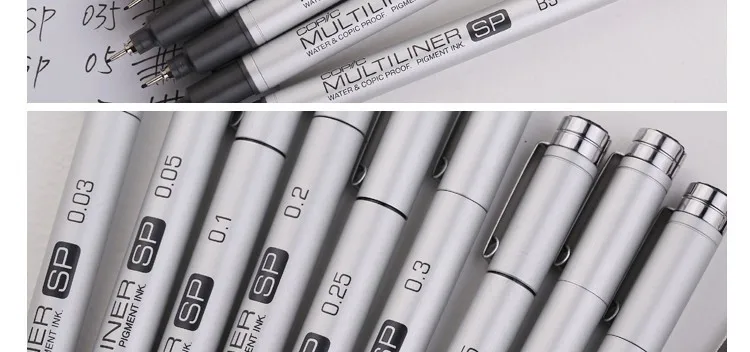 [COPIC] Multiliner SP тонкая ручка, водостойкая тонкая ручка, алюминиевая тонкая ручка, высокое качество, сделано в Японии, 1 шт