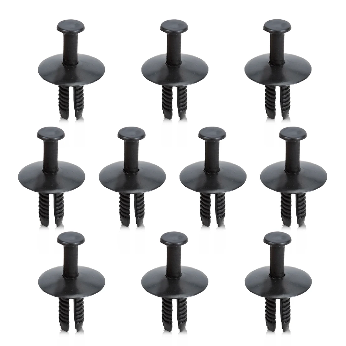 CITALL 10Pcs Black Nylon Door Sill Rivet Bumper Trim Clip Retainer