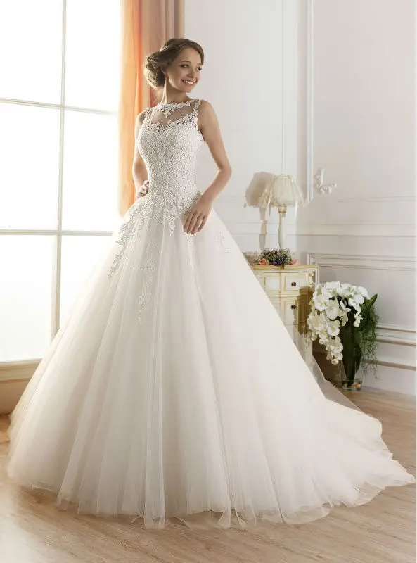 Vintage Style Bateau Neck Lace Covered Back Bridal Ball Gown Wedding Vintage Style Bateau Neck Lace Covered Back Bridal Ball Gown Wedding Dress 2017 New Arrival In Dresses From Weddings Events On Aliexpress