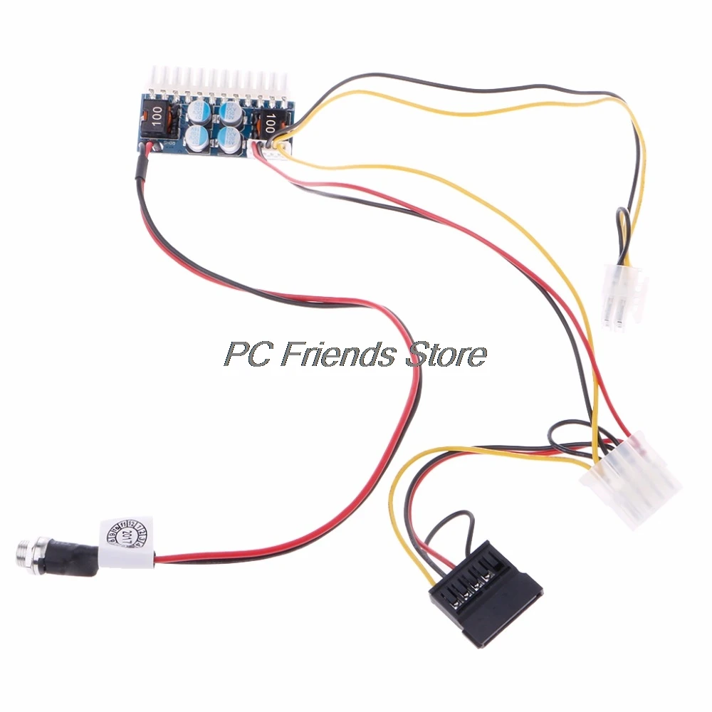 DC 12 فولت 160 واط 24 دبوس ATX Psu تبديل السيارات السيارات البسيطة ITX امدادات الطاقة وحدة كابل دروبشيب -PC صديق