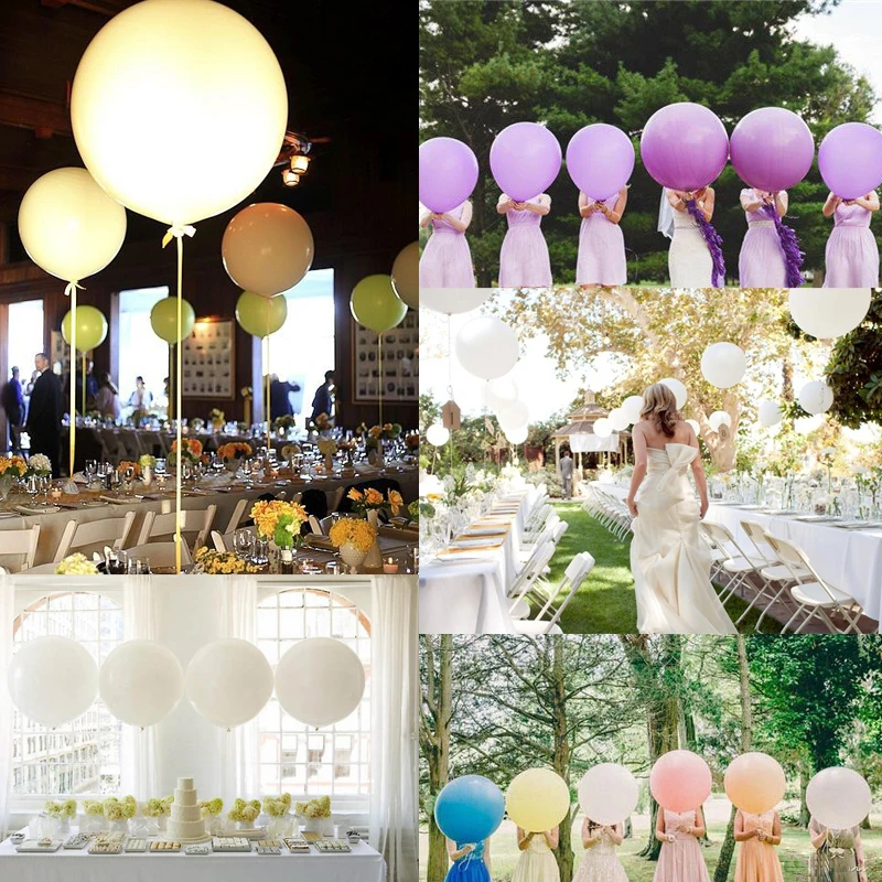 4pcs 36 90cm Helium Latex Party Large Giant Balloons 4pcs 36 90cm Helium Latex Party Large Giant Balloons Decoration Metallic Inflatable Air Wedding In Ballons Accessories From