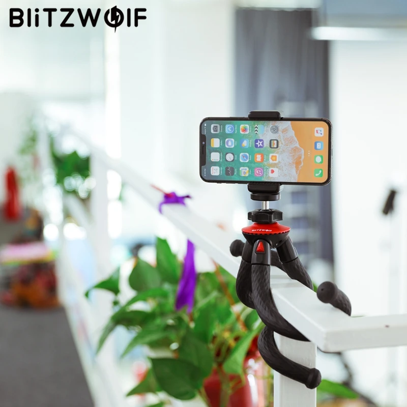 

BlitzWolf BW-BS7 Travel Octopus Tripod Bluetooth 3.0 Multiangle Rotation Selfie Stick for Gopro DSRL Sports Camera Smart Phone