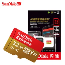 Двойной Флеш-накопитель SanDisk EXTREME PLUS A2 micro sd карты 256 ГБ оперативной памяти, 32 Гб встроенной памяти, слот для карт памяти 64 Гб micro sd 128 ГБ Class10 TF карты 400 Гб 160 м/с cartao de memoria
