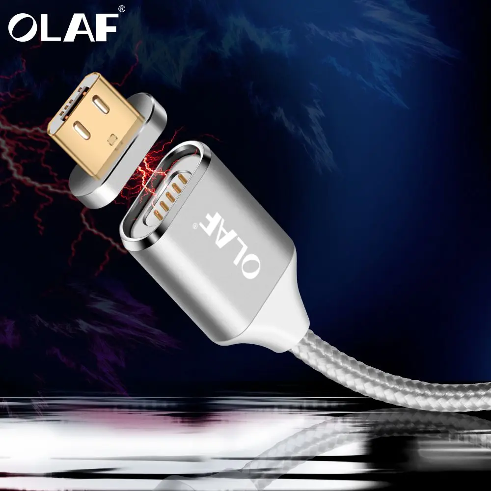 Магнитный usb-кабель Олаф, магнитный кабель для зарядки и передачи данных, микро-usb кабель 2 в 1 для Xiaomi samsung, провода для мобильных телефонов