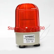 Поставка Внутренний Красный DC 48 V Магнитный монтажный тип электрическая сигнальная лампа вилочного погрузчика N-5101J с сигнализацией голоса DC 48 V