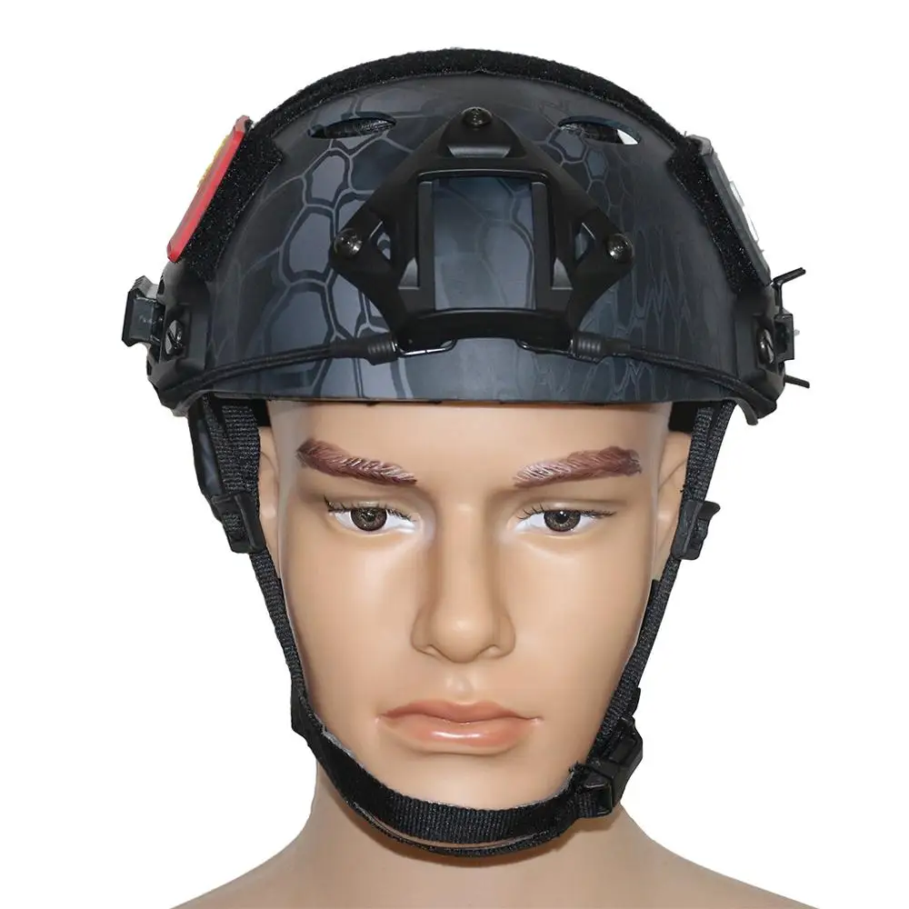 

VILEAD 16 Colors JB- PJ Standard Fast Helmet Protective Pararescue Jump Navy Military Airsoft Helmet Combat Dark With Oval Hole