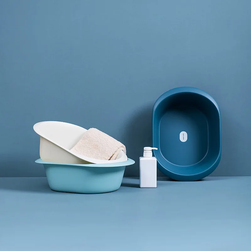 Household Hand Washing Soaking Feet Plastic Rectangular Runway Washbasin Kitchen Simple Washing Vegetables Pots Household Items
