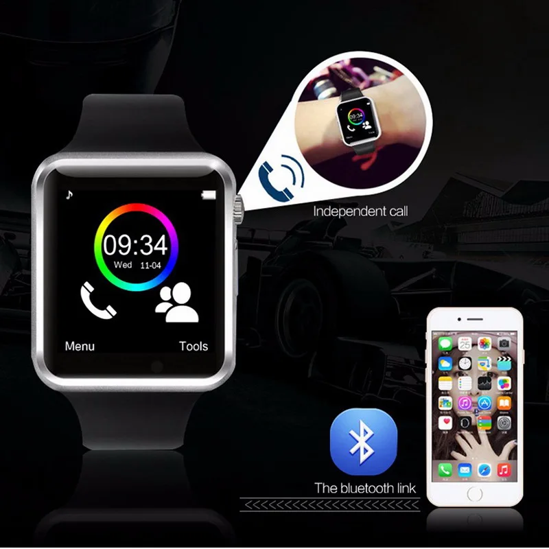 GETIHU Smart Watch A1 Smartwatch For Apple iPhone Android Samsung Bluetooth Digital Wrist Sport Watch SIM Card Phone With Camera