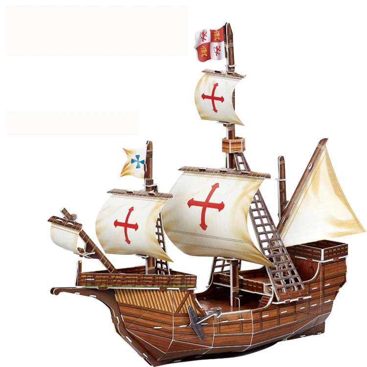Aliexpress.com : Buy 102pcs DIY 3D puzzle Santa Maria ship