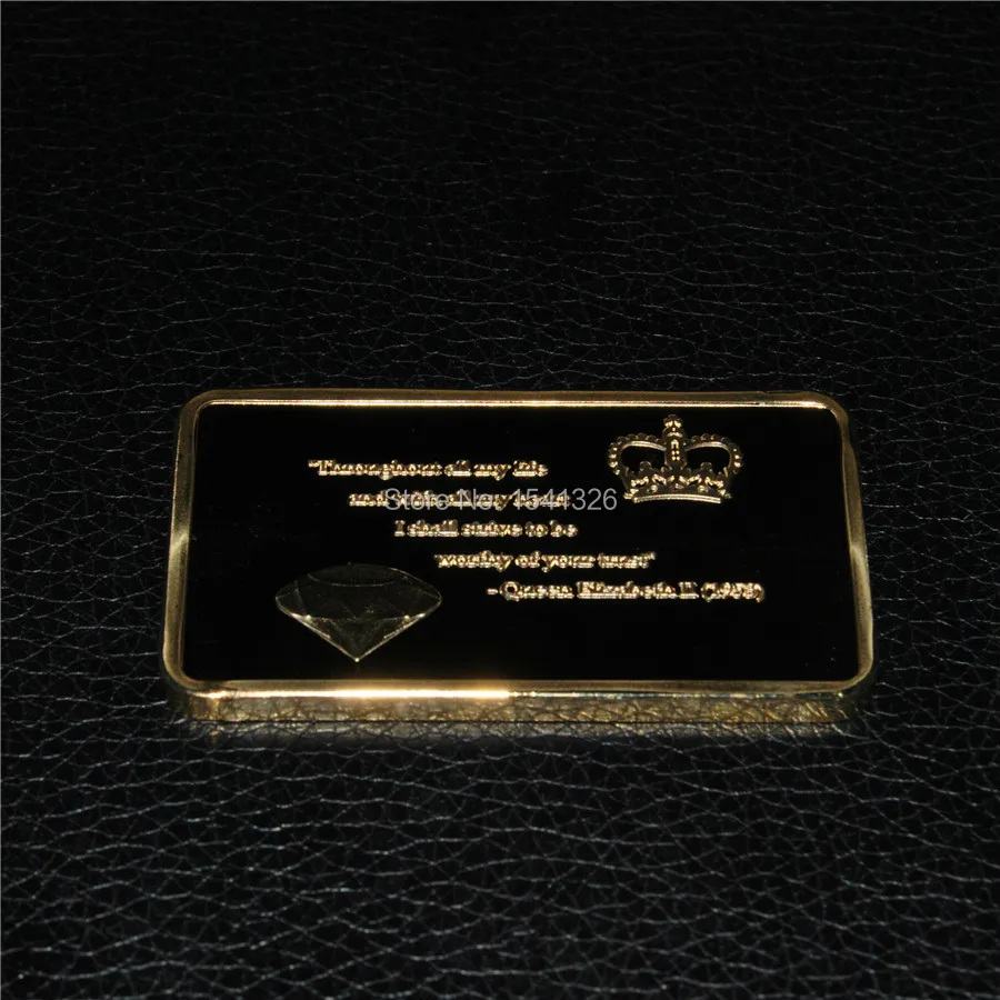 1oz 1953 Queen Elizabeth II Diamond Jubilee Pure .999 24K GOLD CLAD BULLION BAR (2).jpg