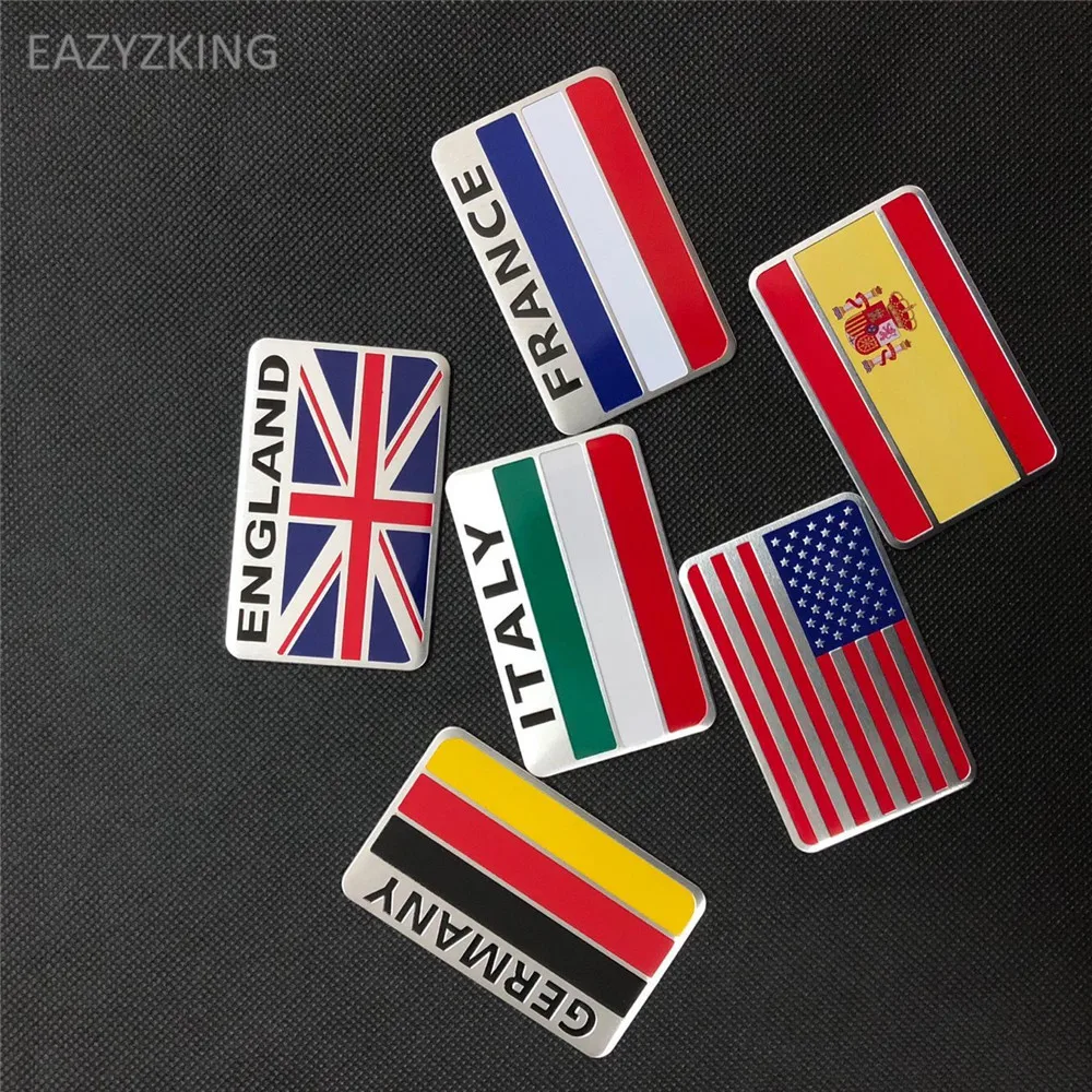 

EAZYZKING Car-Styling National Flag Stickers for Hyundai Santa Fe Veracruz Mistra Tucson Veloster Rohens AZERA Avante