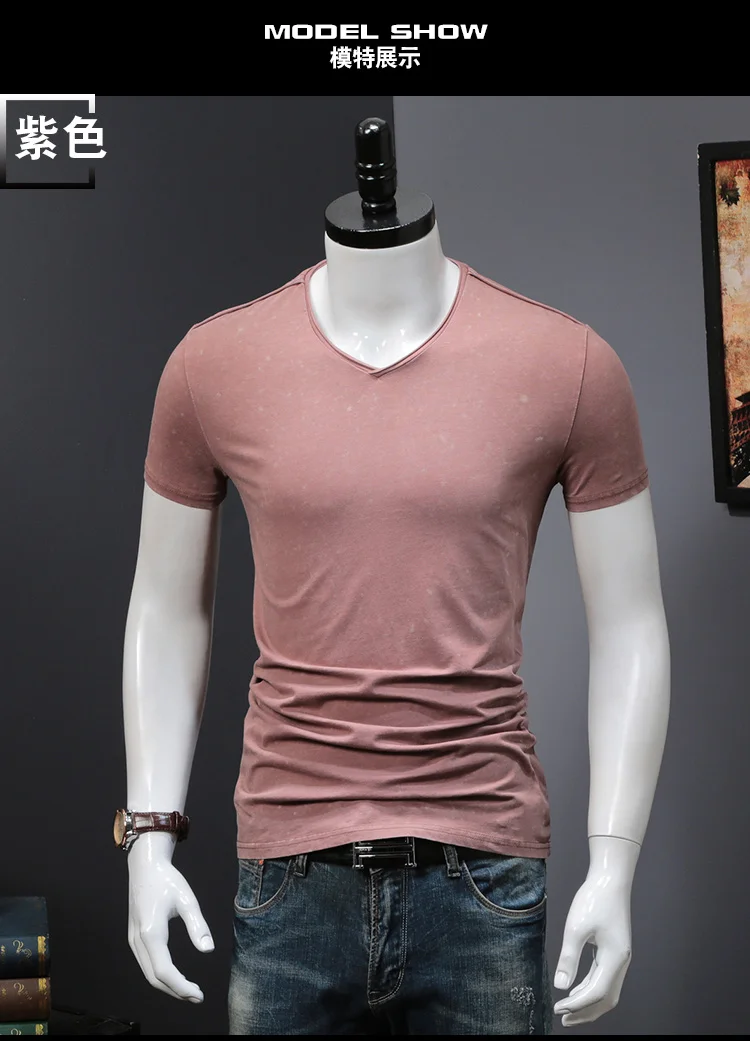 Men's Cotton Gradient T-shirt Fitness T Shirt Men 2018 Brand Clothing Hip Hop Tie Dye Tshirt Homme Crew Neck Tee Jerseys (4)