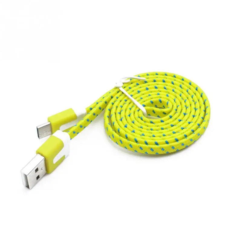 Цветной мини V8 разъем 3 фута веревка микро USB быстрое зарядное устройство провод зарядный кабель-трос для синхронизации данных для Android